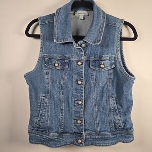 Denim Sleeveless Vest